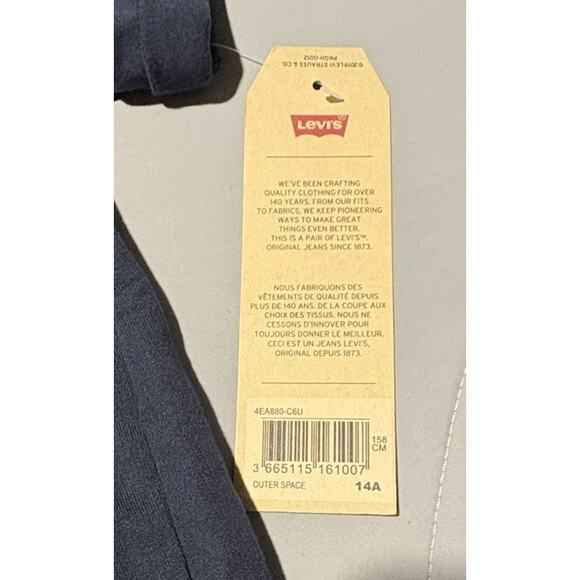 Levi's Blue Short Sleeve T-Shirt Dress Blue Rainbow Girls Size 14 - Picture 2 of 6